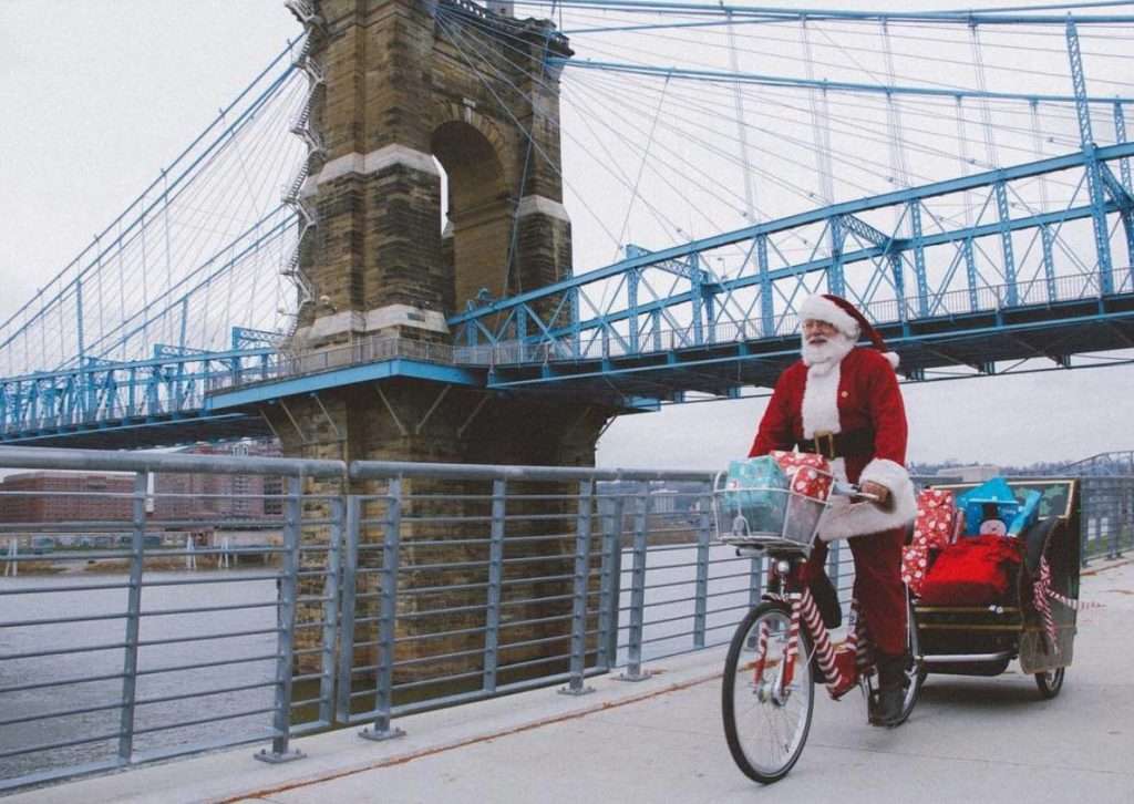Jolly Ol' Bike Santa