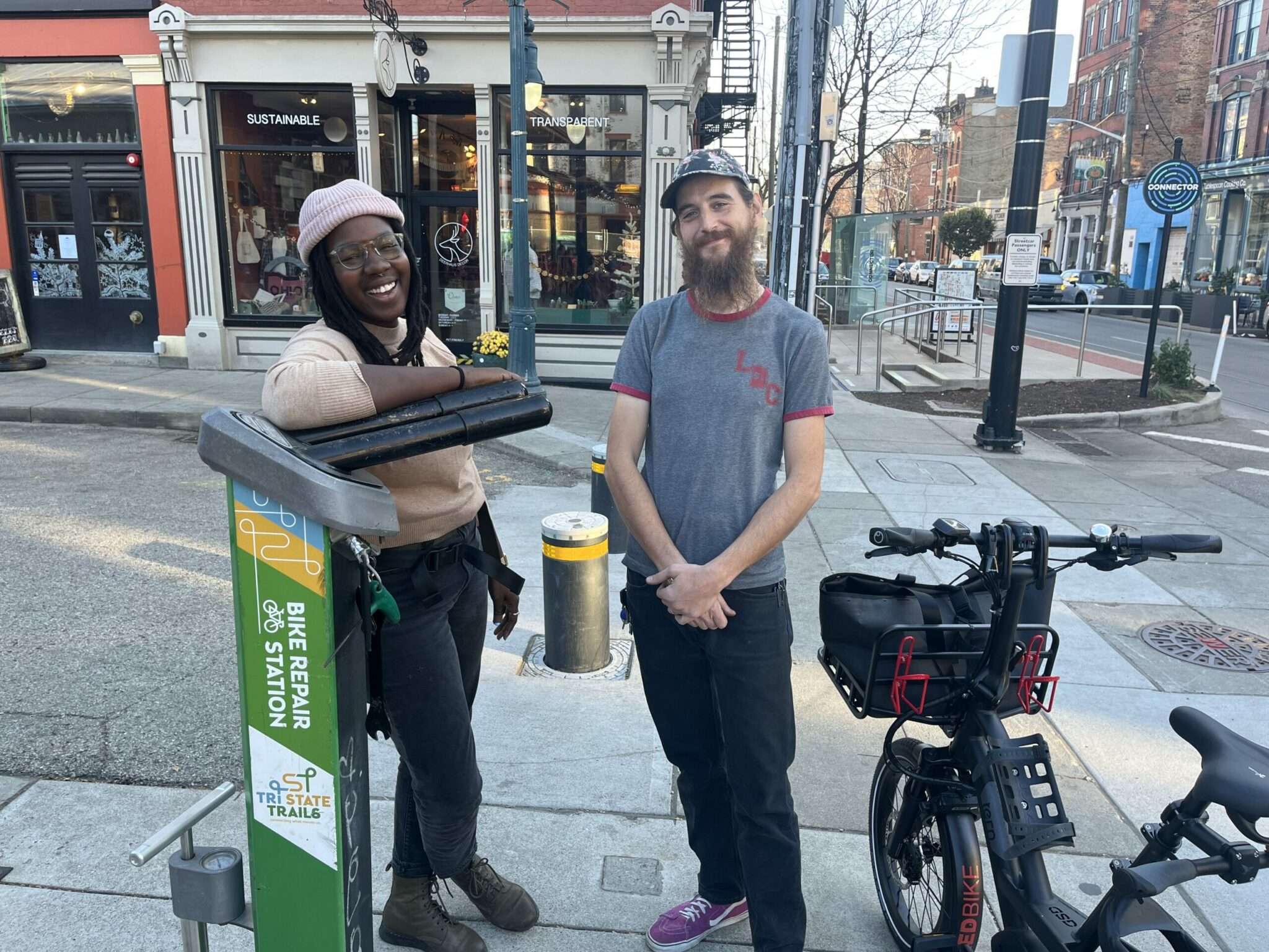 Findlay Market Repair Stand with Friends