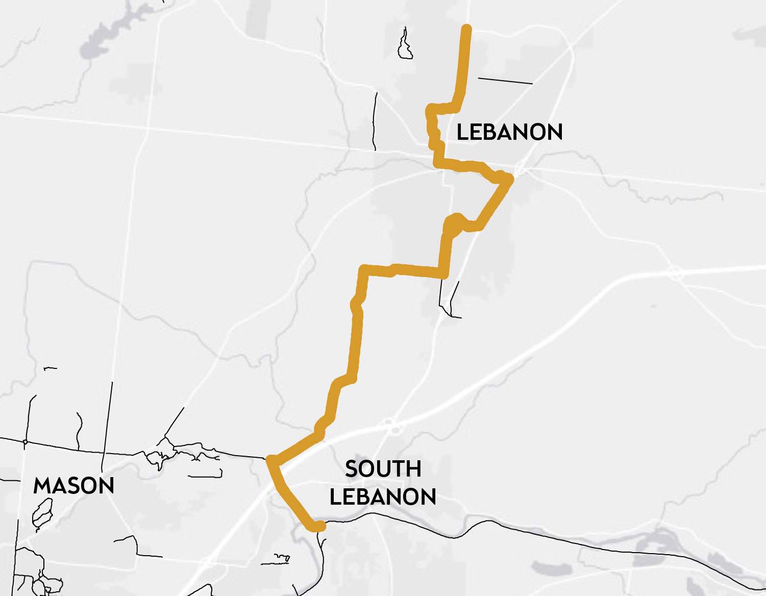 Map of Countryside YMCA Trail